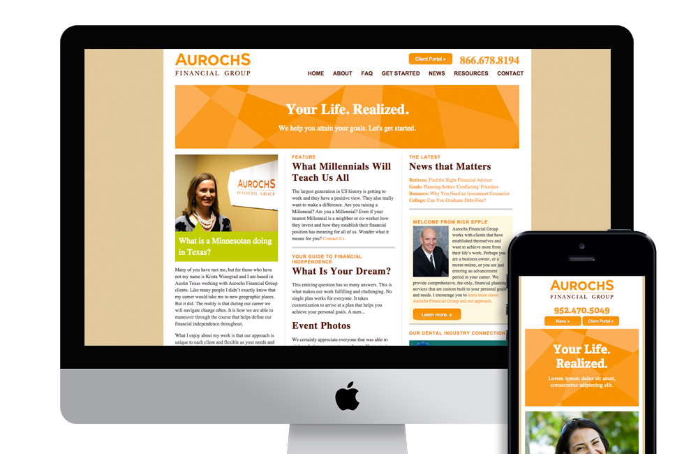 Aurochs Financial Group Website